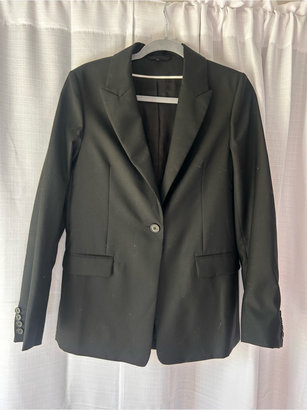 COS Black Single-Button Tailored Blazer